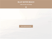 Tablet Screenshot of bluewaterresort.net